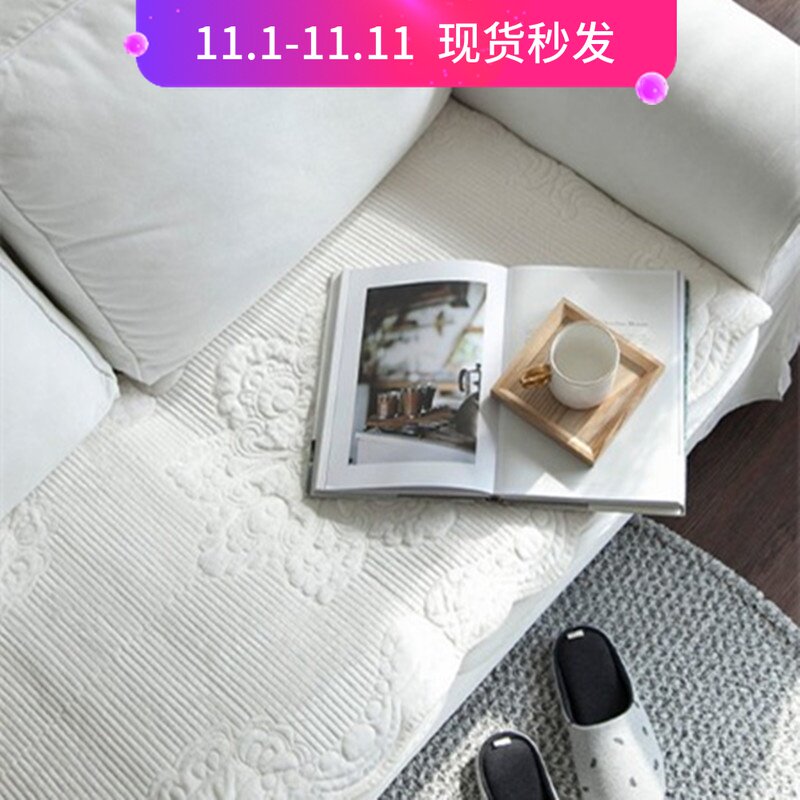 韩国沙发垫四季通用欧式棉麻薄款夏季夏天布艺真皮滑坐垫套