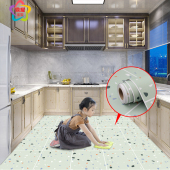 厨房卫生间水贴纸浴室潮滑地板贴自粘加厚耐磨瓷砖翻新地贴