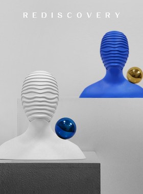 半身人像雕塑抽象人物艺术头像摆设售楼处样板房客厅艺术品