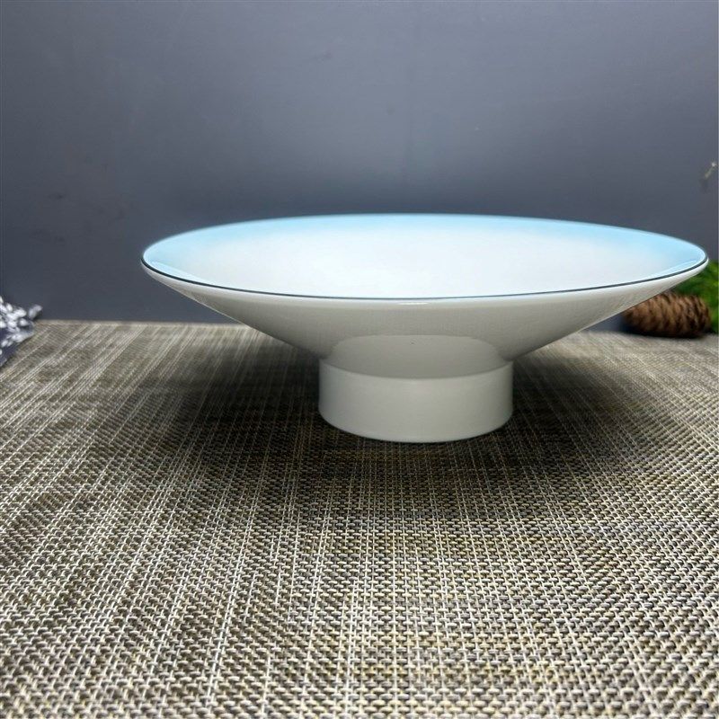 简洁高脚盘星级餐具酒店陶瓷凉菜盘创意盘子12寸冷菜盘水果摆餐盘,厨房/烹饪用具,配菜/备菜盘,淘宝优惠券,粉丝福利购,淘宝优惠卷