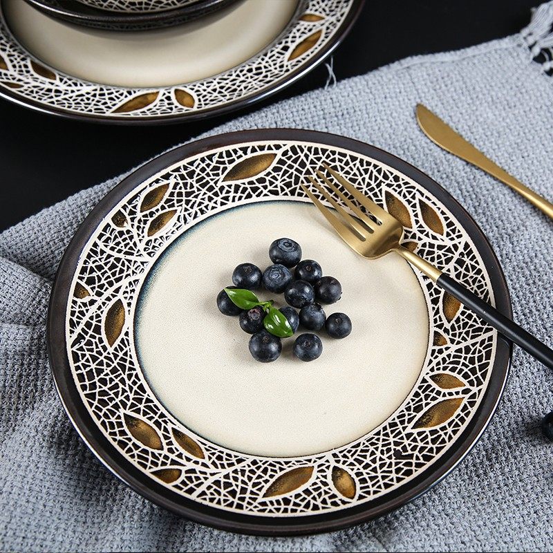 玉泉 家用米饭碗单个碗盘泡面碗大汤碗盘子菜盘陶瓷餐具鱼盘碟子,餐饮具,碟,淘宝优惠券,粉丝福利购,淘宝优惠卷