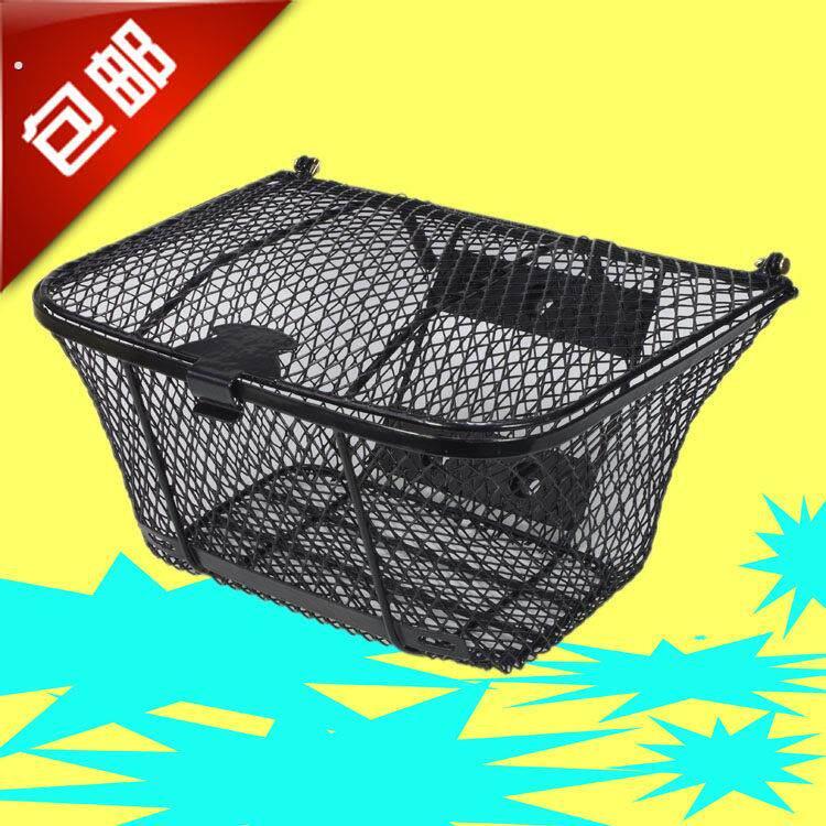 适用弯梁摩托车车筐110踏板车前车筐储物筐嘉陵100隆鑫大运菜篮子