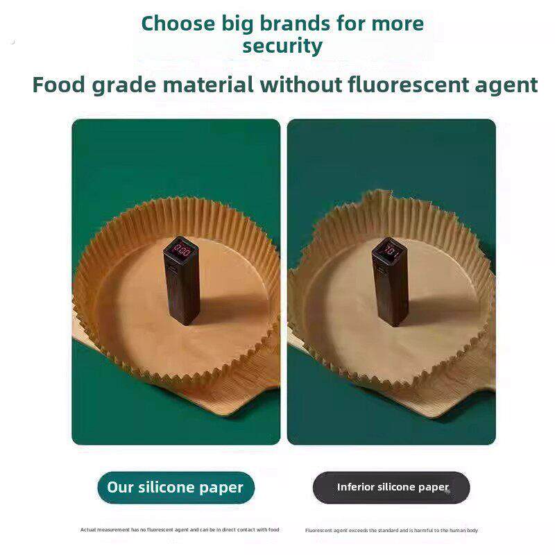 空气炸锅专用纸烤盘吸油纸垫纸家用食品锡纸碗烤锅电煎硅胶纸