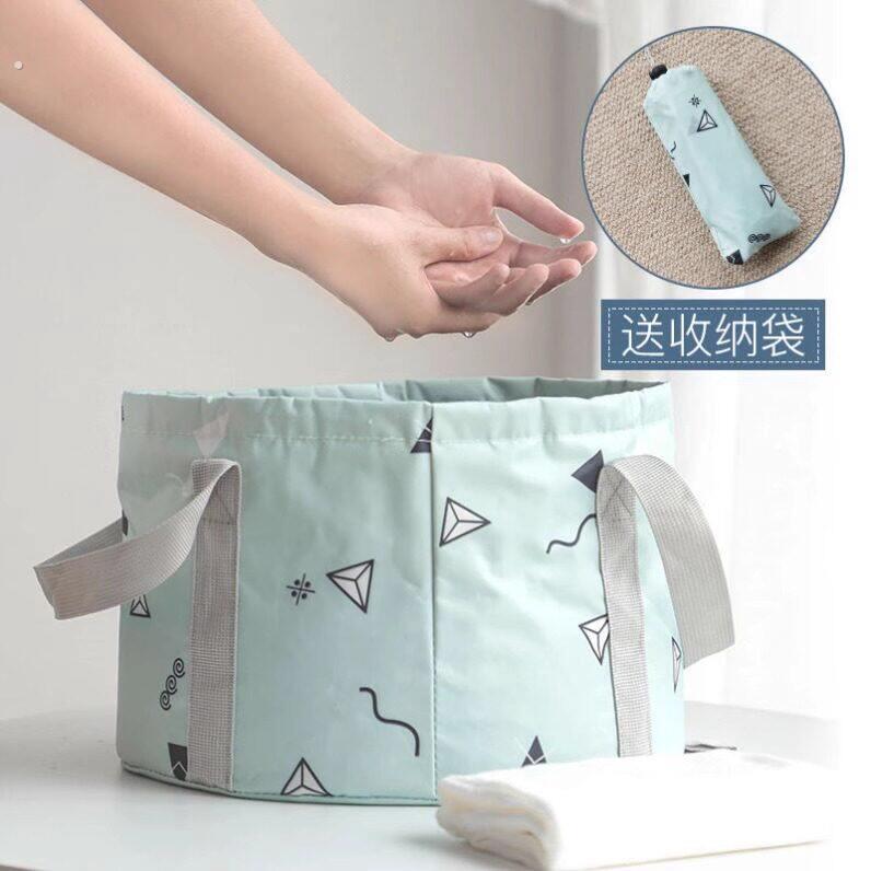 厂家直销折叠水桶户外旅行出差神器便携式洗脸盆水桶大号洗衣袋洗