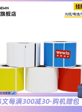 伟文wewin热转印标签打印机吊牌标签纸 室内室外电缆挂牌标签 中