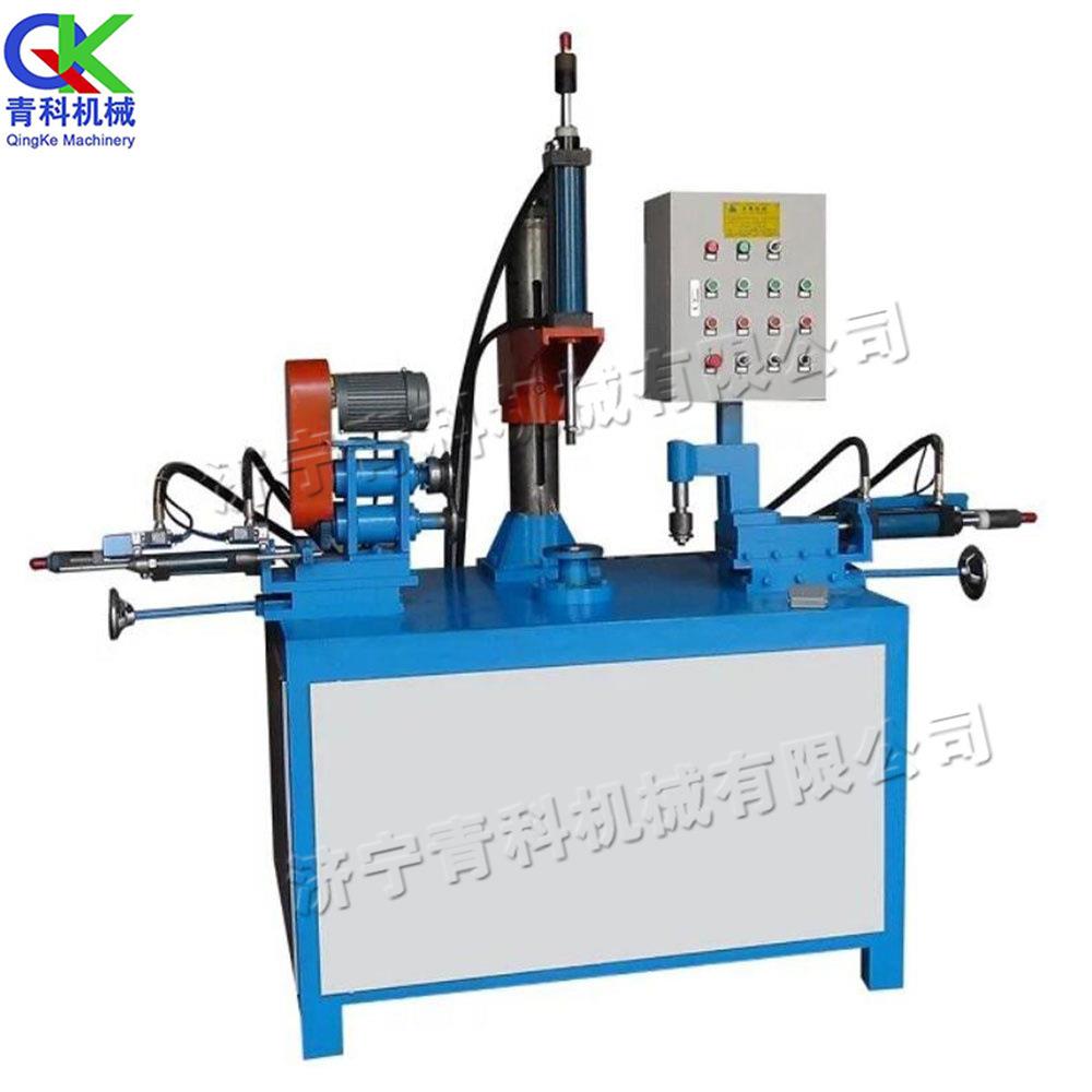 不锈钢自动卷边机 圆状管端液压翻边机 金属管材包边翻边一体机