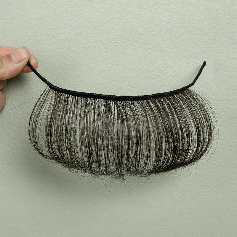 古风戏曲前额真人发丝假发额间无痕增加造型戏剧用品齐手织齐刘海