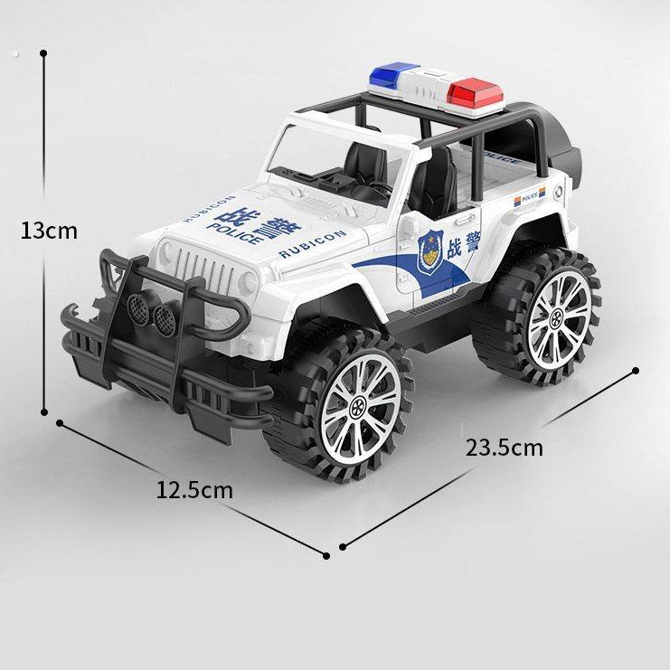 越野警车惯性真大号儿童越野车模型警察吉普车男孩子耐摔玩具车