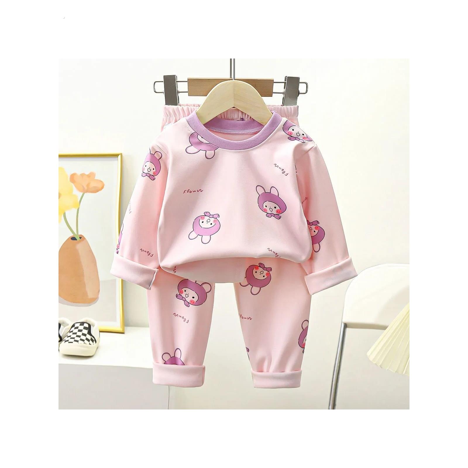 儿童内衣套装德绒秋衣秋裤男女童两件套保暖中大童秋冬睡衣打底衣