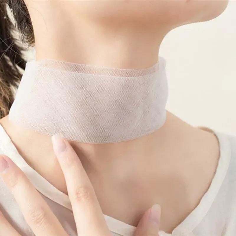 丝巾女士磁吸扣纯色丝巾夏季防晒脖子遮瑕围脖护颈时尚百搭配饰