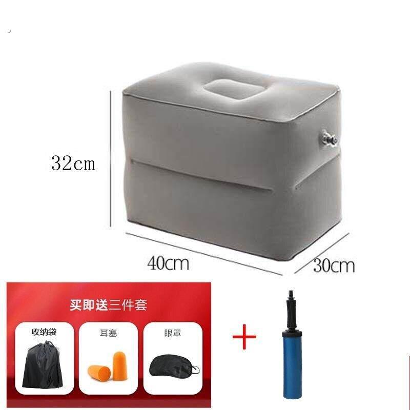 充气脚垫腿凳副驾驶搁脚办公室坐车睡觉神器飞机放脚腿托旅行枕头
