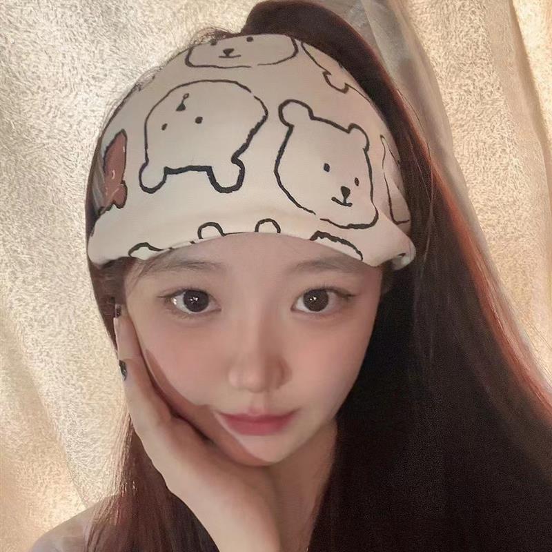 坐月子发带女2024新产后春秋网红帽子头巾孕妇产妇纯棉产后发箍夏