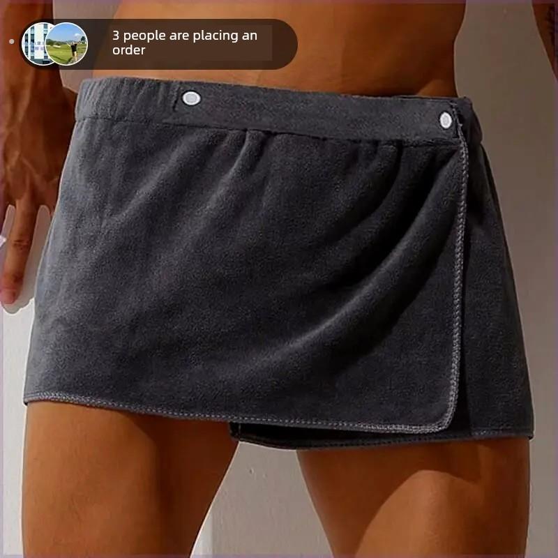 采购产品男人的浴巾，家用吸水毛巾，性感的沙滩裙，防暴露，男人