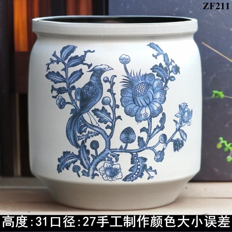 手工欧式家用白色花盆大口粗陶绿植月季绣球盆紫砂陶瓷多肉植物盆