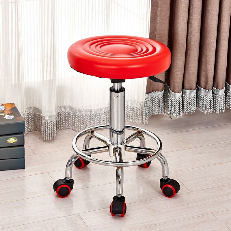 美容凳美发凳吧凳吧台酒吧凳升降旋转凳子理容凳学生凳带轮升降凳