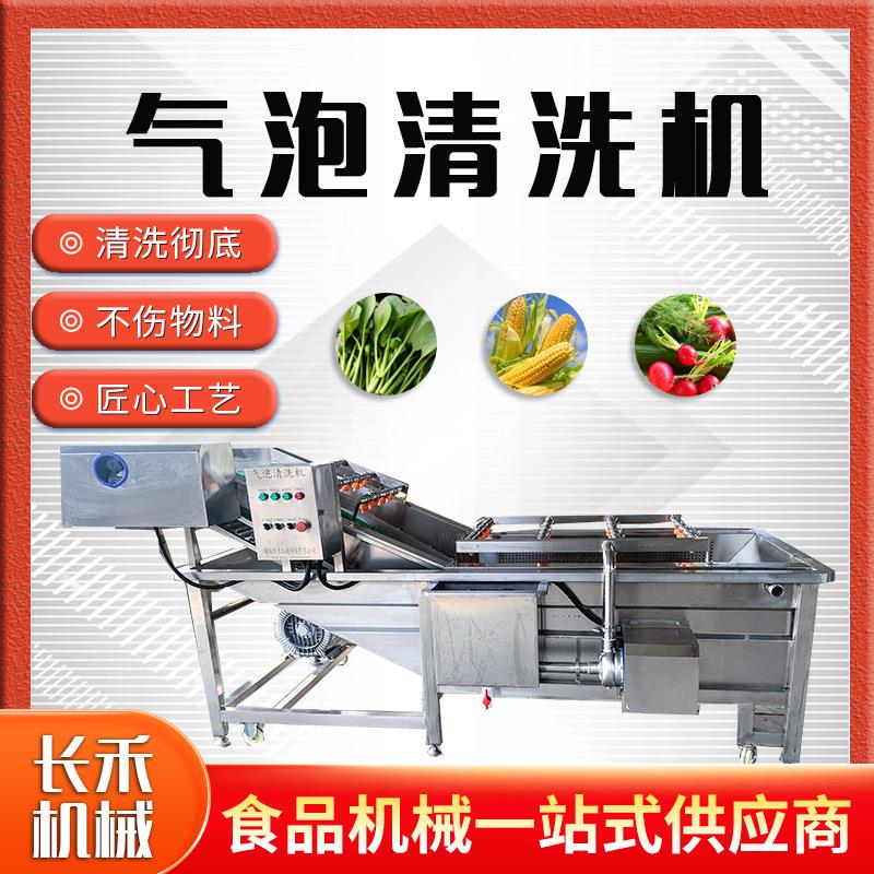 大型商用果蔬清洗设备气泡清洗机净菜加工水果蔬菜菌菇预制菜