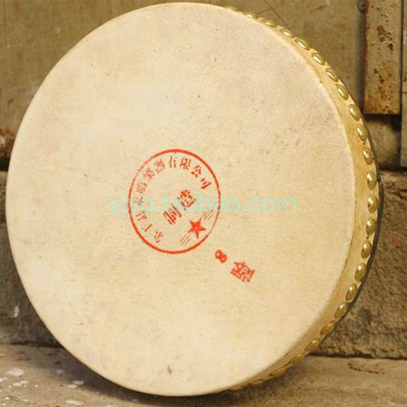 永鸣8寸单面鼓 27CM半堂鼓 道士鼓 特厚头层水牛皮手鼓边鼓单边鼓