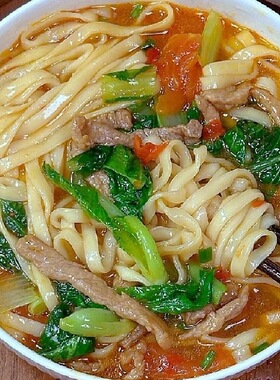 【买一箱送一箱】正宗山西手擀面桶装非油炸方便面香辣牛肉面冲泡