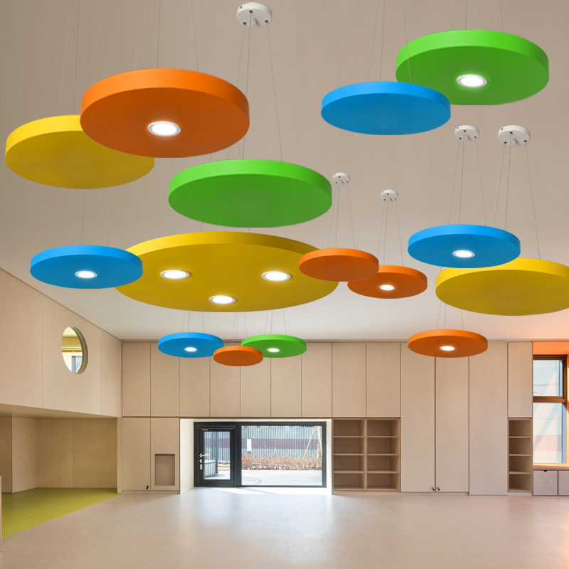 彩色园型造型吊灯卡通儿童灯创意幼儿园培训机构灯游乐园教室灯具