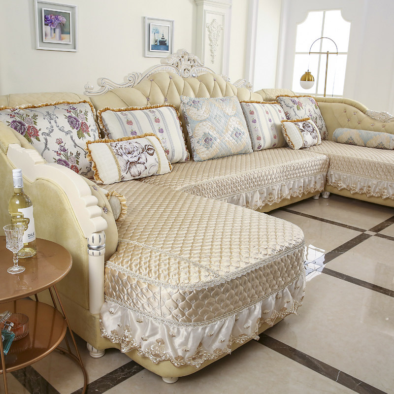 冰丝夏季坐垫欧式沙发垫防滑高档凉垫凉席布艺沙发套全包夏天专用