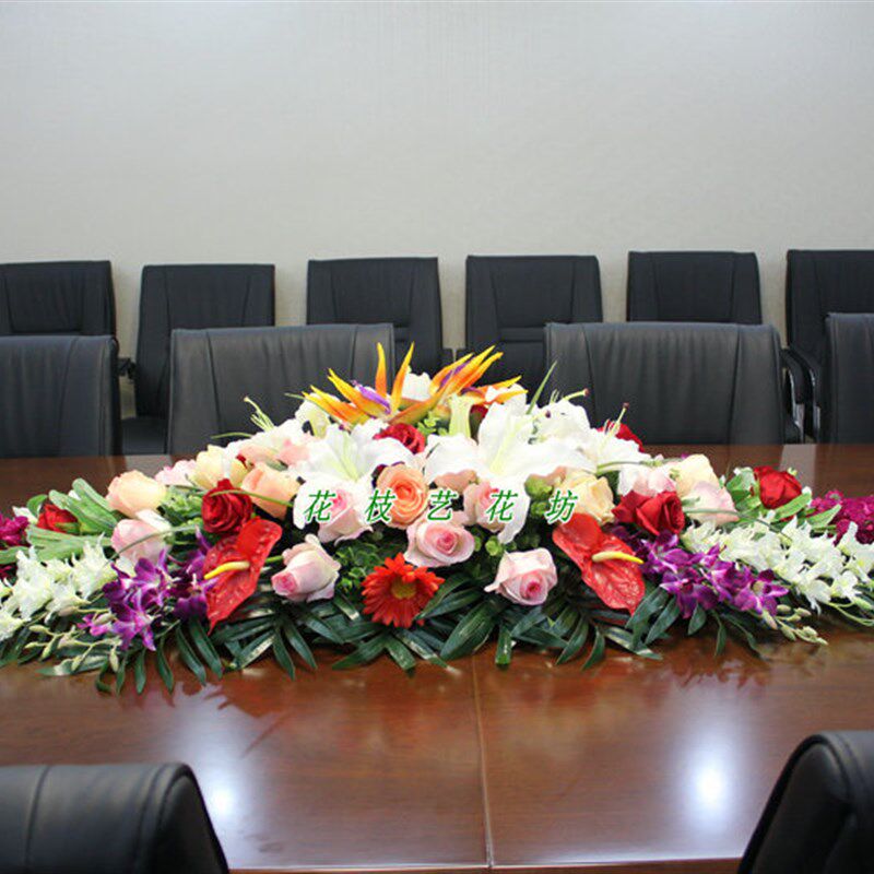 绢花仿真桌花会议商务用花会议台花假花摆花办公室花长桌花仿真花,鲜花速递/花卉仿真/绿植园艺,仿真花,淘宝优惠券,粉丝福利购,淘宝优惠卷