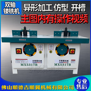 木工机械5317B双头立铣机 修边打线条 双轴立铣铣床 大镂铣机