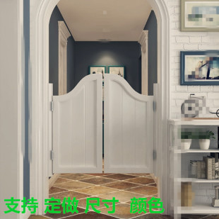 地中海实木腰门半腰门牛仔门酒吧门腰门隔断栅栏篱笆木栏栅门定做