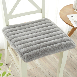 保暖办公室防滑椅子垫家用餐桌椅子坐垫 加厚毛绒坐垫椅垫学生冬季