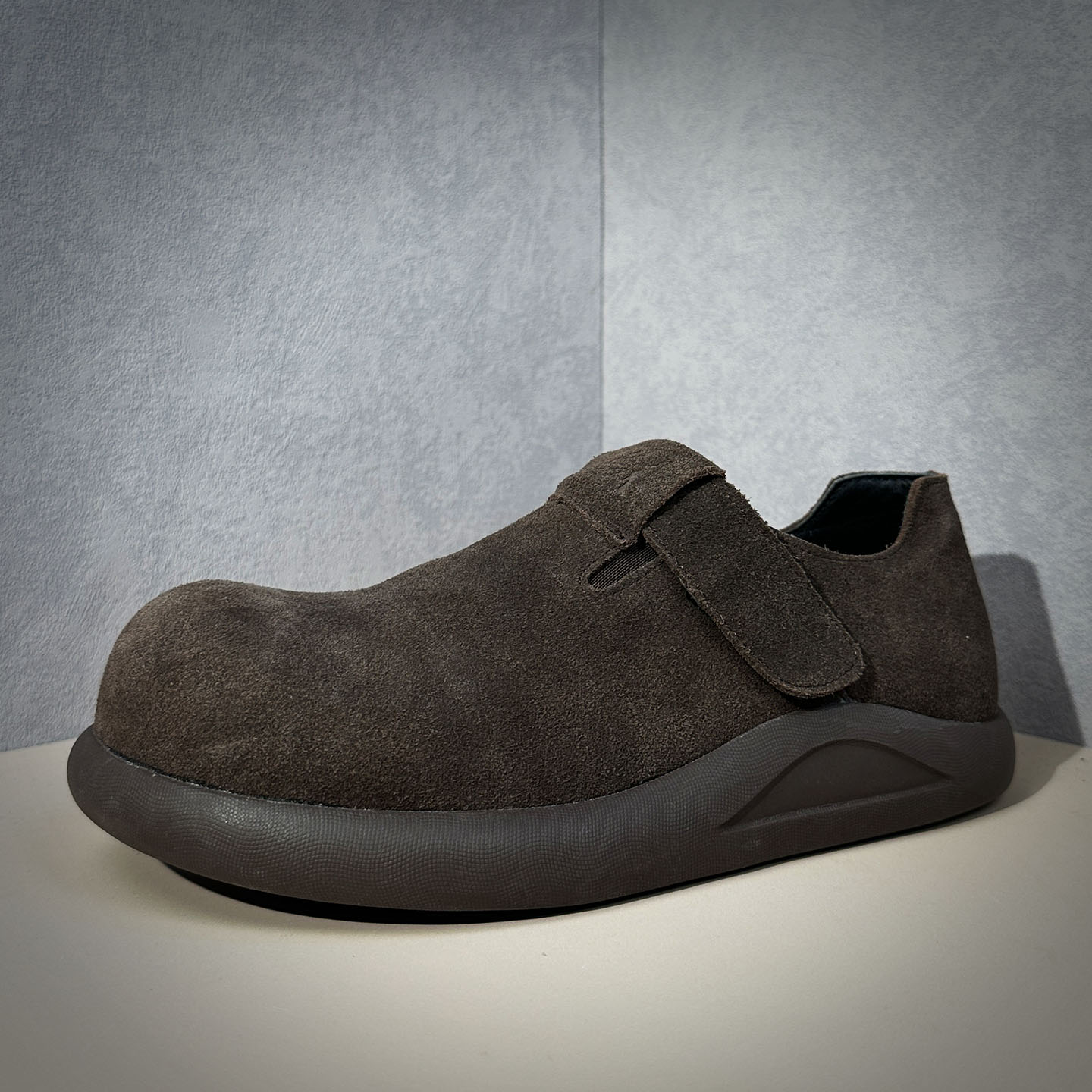 痞帅休闲反绒皮大头德比鞋