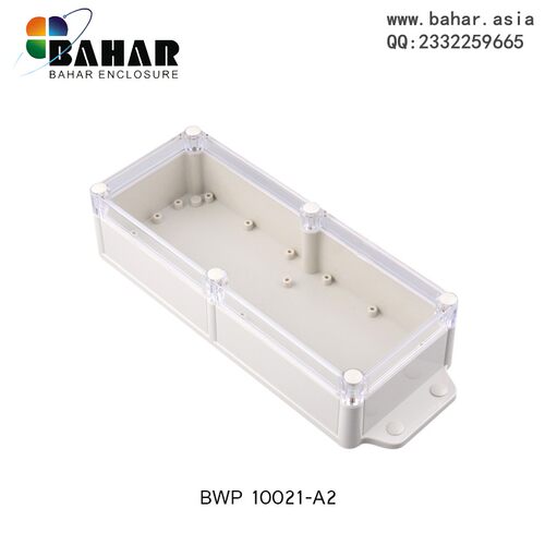 巴哈尔壳体.接线盒.带耳朵外壳.塑料透明防水盒.IP68 BWP10021-A2