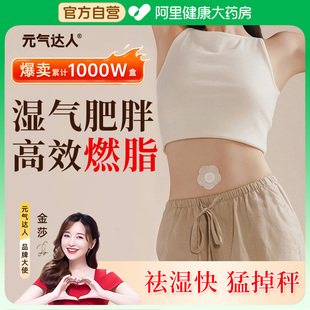 元 气达人艾绒草肚脐贴去湿气减祛寒肥胖肚非排毒南怀瑾官方艾灸贴