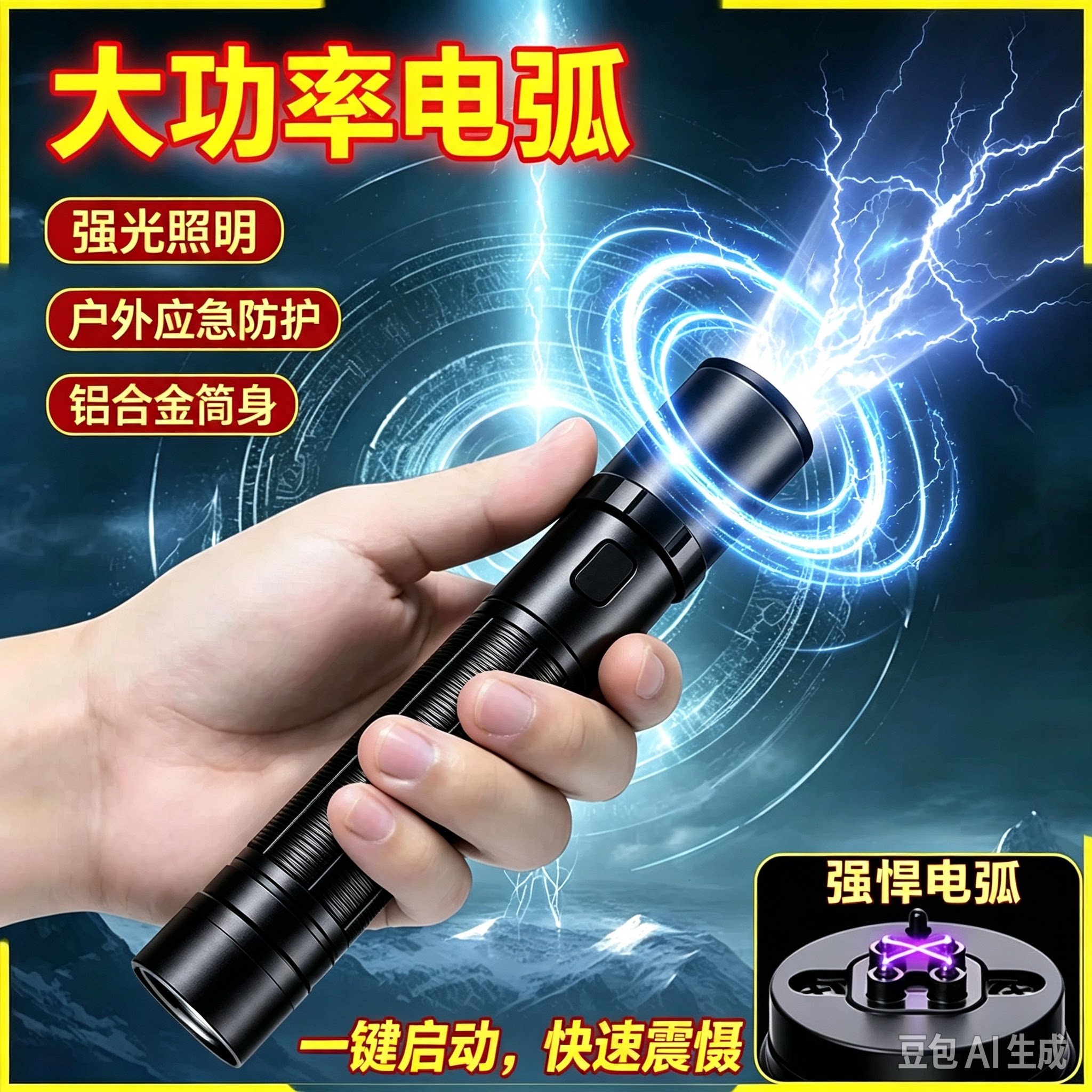 防狼神器女生合法武器棒随身便携防坏人暗器电弧辊报警器防身工具