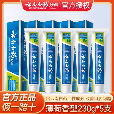 【5支装】云南白药薄荷香型230g