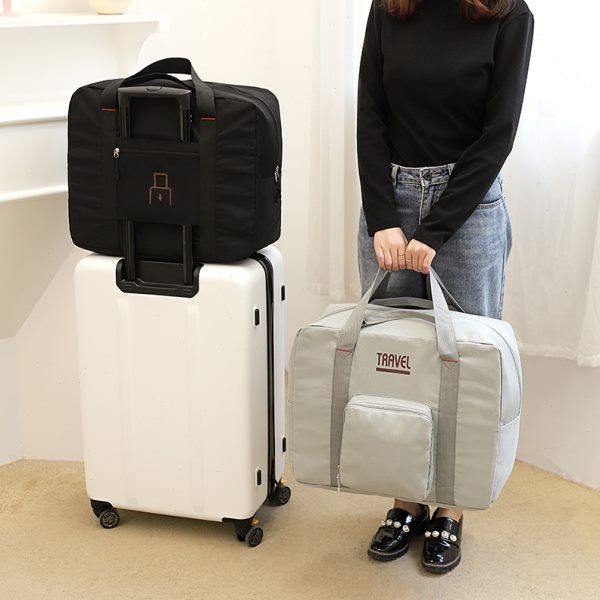 旅行衣物收纳包大容量健身手提收纳袋可折叠套拉杆箱旅行袋行李包