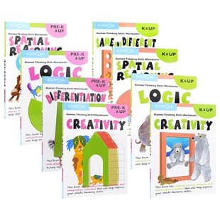 Same 儿童英语图书 进口 Reasoning Thinking Skills PreK Different and 教育思维教辅幼儿园英文原版 Kumon Logic K公文式 Spatial
