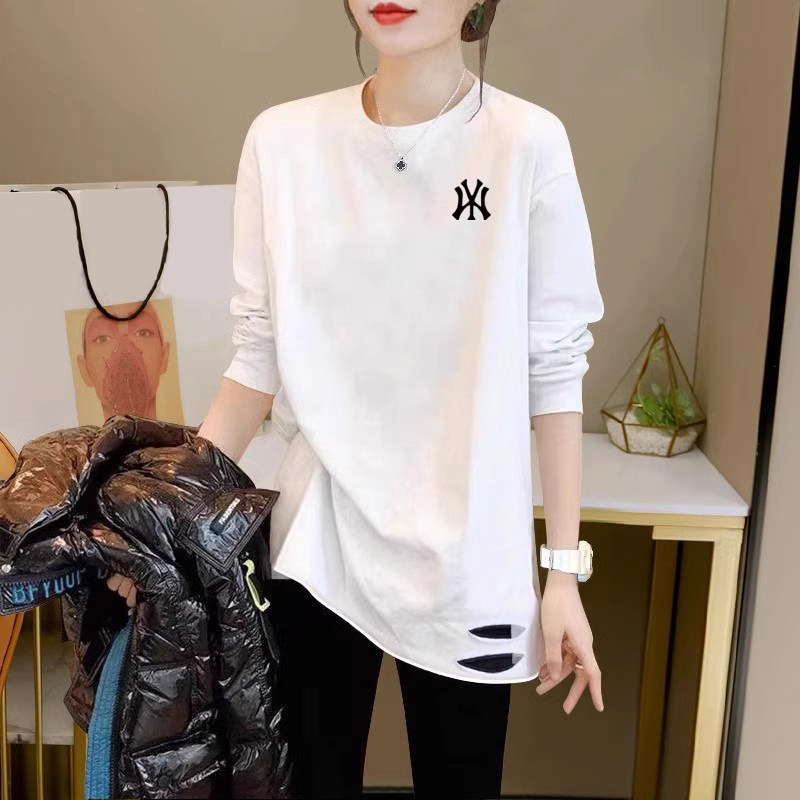 配鲨鱼裤上衣秋冬季中长款遮屁股加绒打底衫女宽松内搭纯棉白t恤,女装/女士精品,大码套装,淘宝优惠券,粉丝福利购,淘宝优惠卷