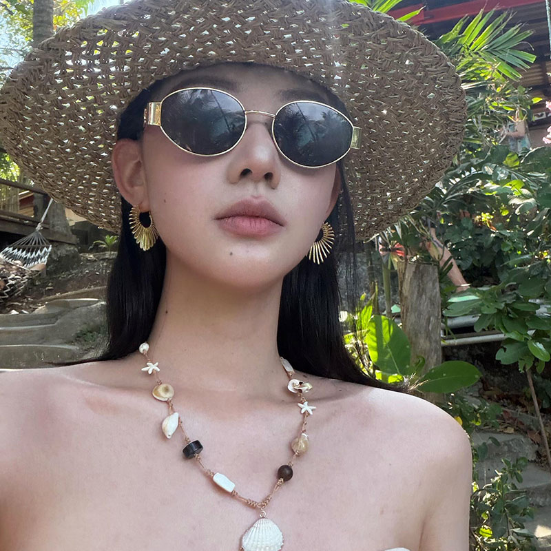 金属老钱风几何桃心耳环女小众独特高级感耳钉夸张海边度假风耳饰