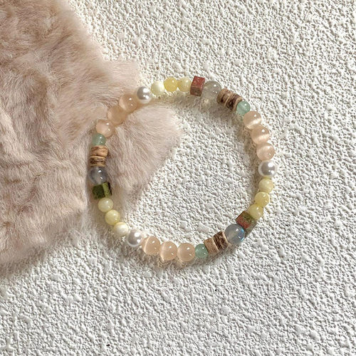 猫眼石珍珠椰壳手串新款