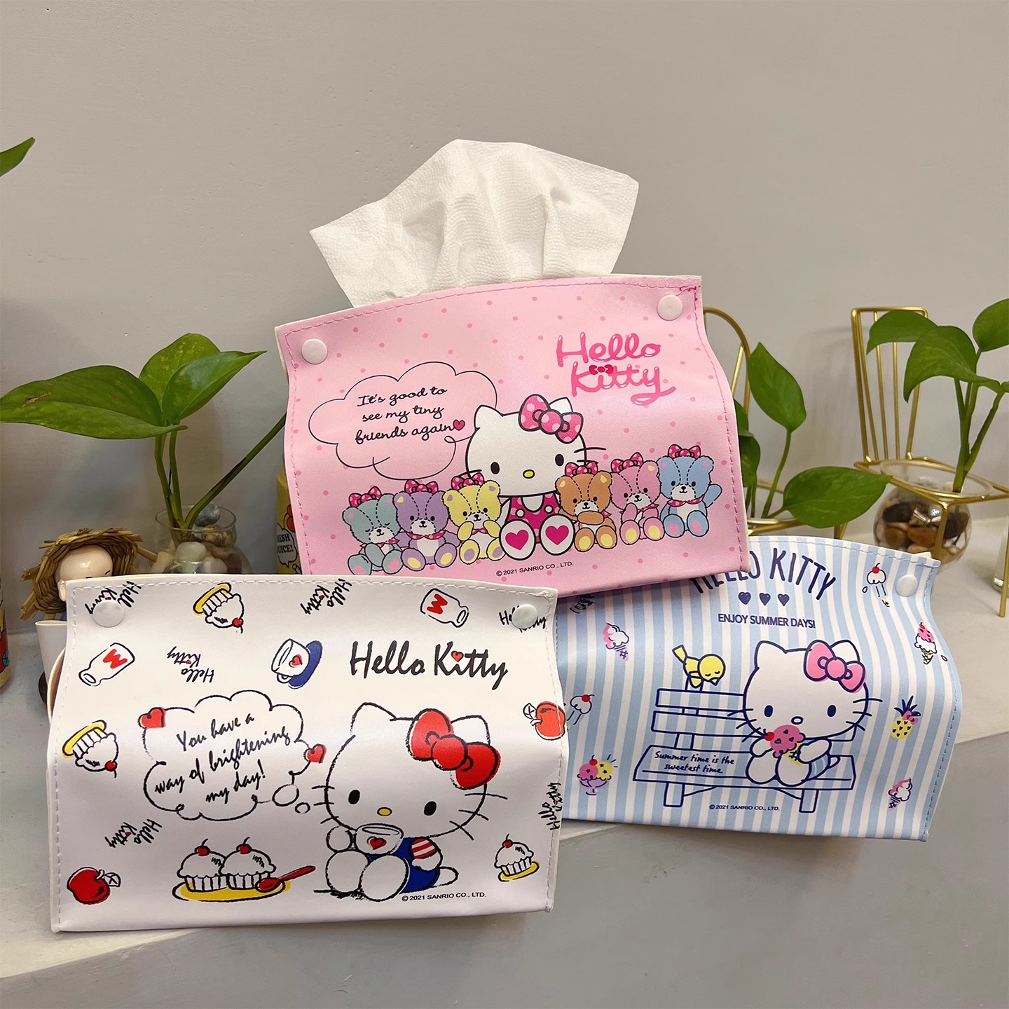 Hellokitty纸巾盒抽纸卡通可爱