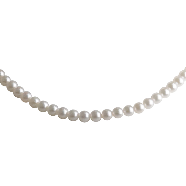 【自营】中古95新TASAKI塔思琦串珠海水珍珠750玫瑰金40cm项链