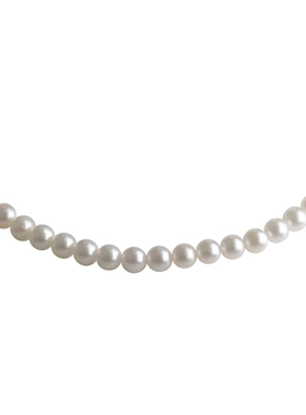 【自营】中古95新TASAKI塔思琦串珠海水珍珠750玫瑰金40cm项链