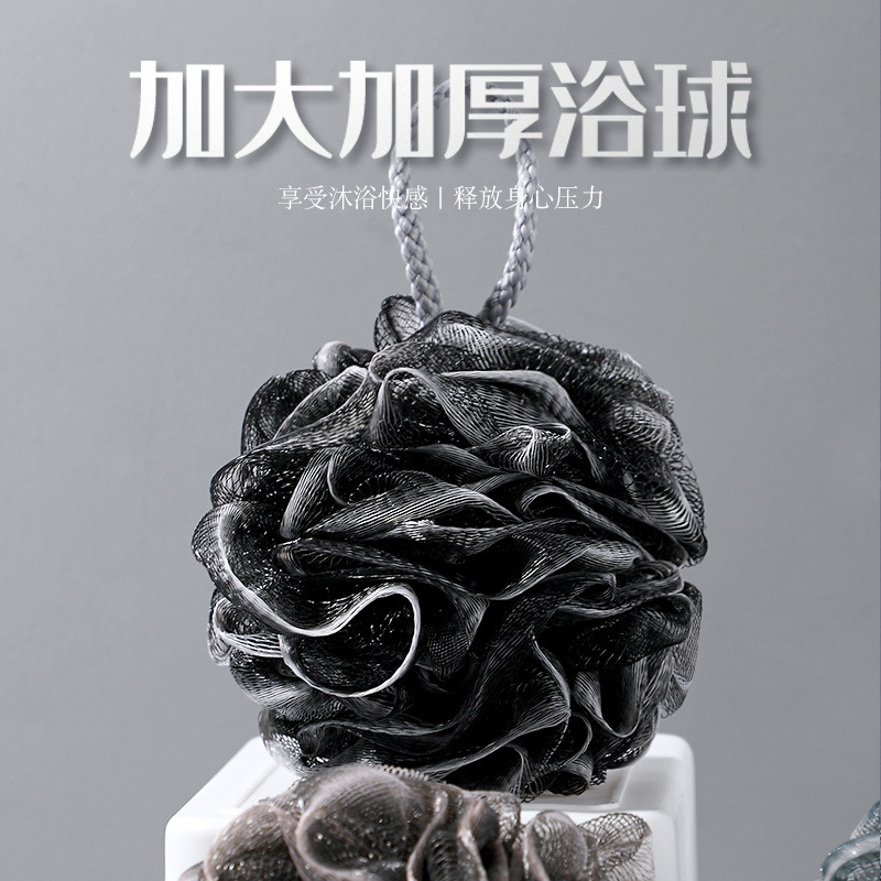 沐浴球男用大号不散沐浴花男搓澡超柔软不伤肤洗澡起泡泡浴花