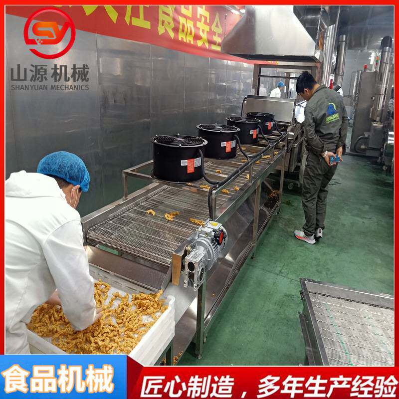 商用小酥肉油炸机 全自动干炸里脊油炸设备 鸡肉条油炸线