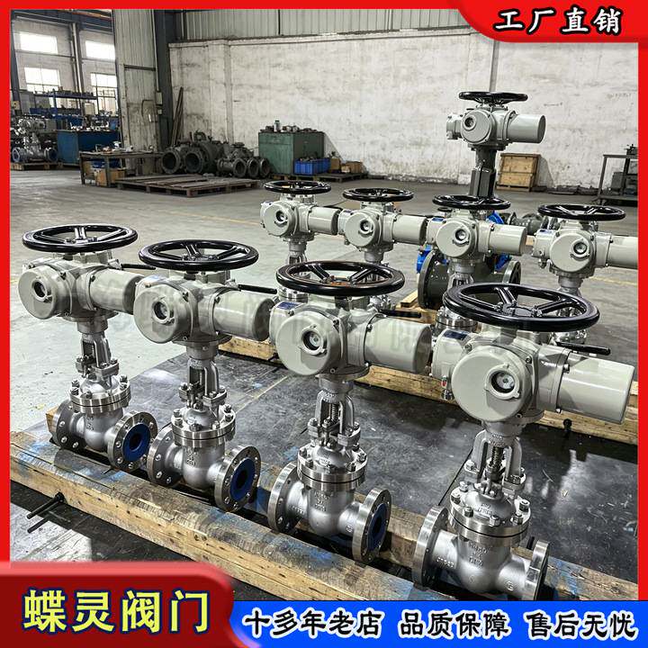 蝶灵 DN125 316 不锈钢防爆电动闸阀 Z941W-64RL石油管路用