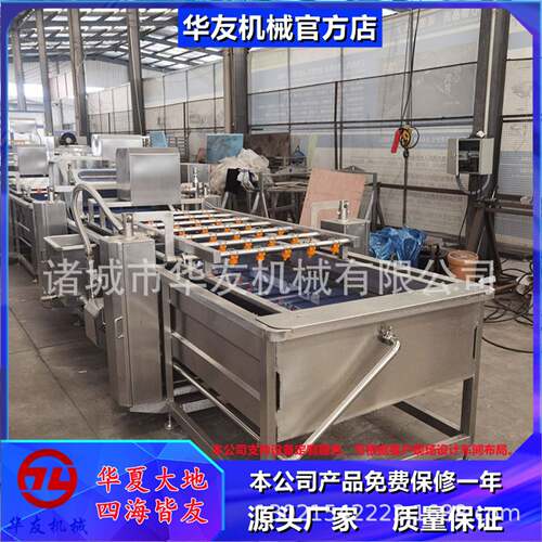全自动果蔬气泡清洗机 多功能海鲜清洗设备 翻浪式肉类清洗机器