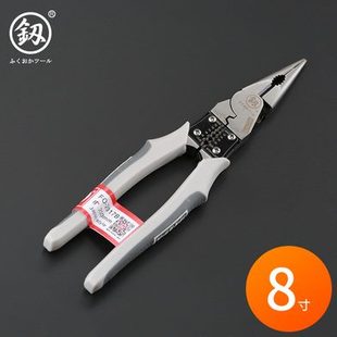 款 日本福冈尖嘴钳6寸8多功能工具德国原装 电工专用尖口钳大全