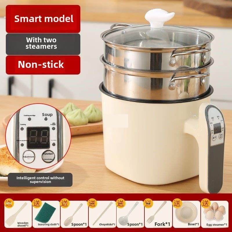 可2 - 3人烹饪的多功能一体锅，3 - 4人电锅，宿舍两用烹饪