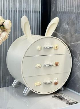 高级感玄关摆件收纳盒ins风兔子放钥匙收纳客厅鞋柜抽屉式置物架