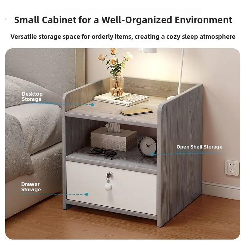 卧室家庭床头柜简单现代橱柜储物柜简单小床头柜出租房间储物架