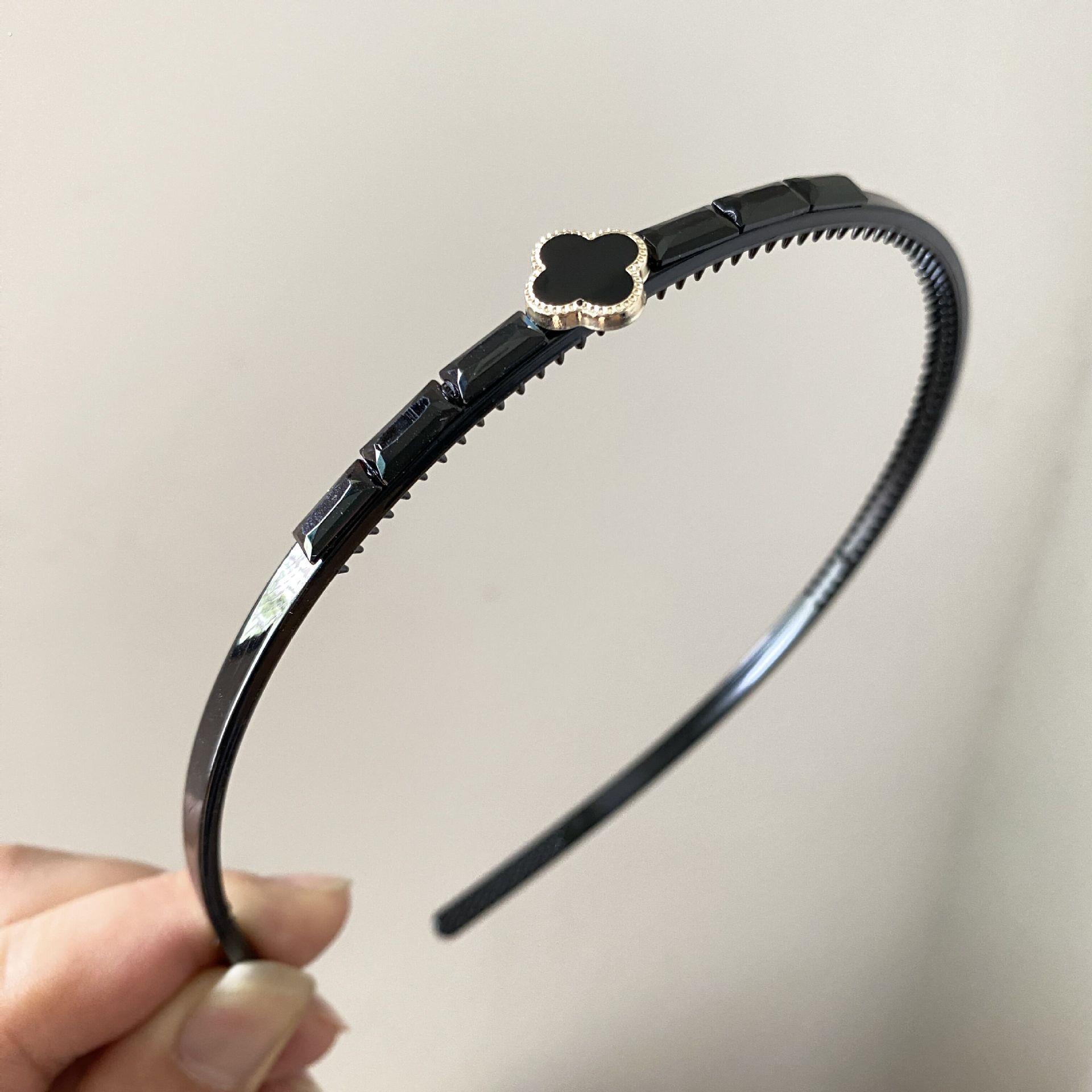 202新款蝴蝶结发箍气质发卡女洗脸压发头箍带齿防滑发夹精致头饰